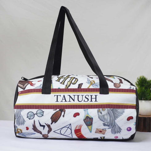 Personalised Printed Kids Duffle Bag & Box Pouch Gift Combo